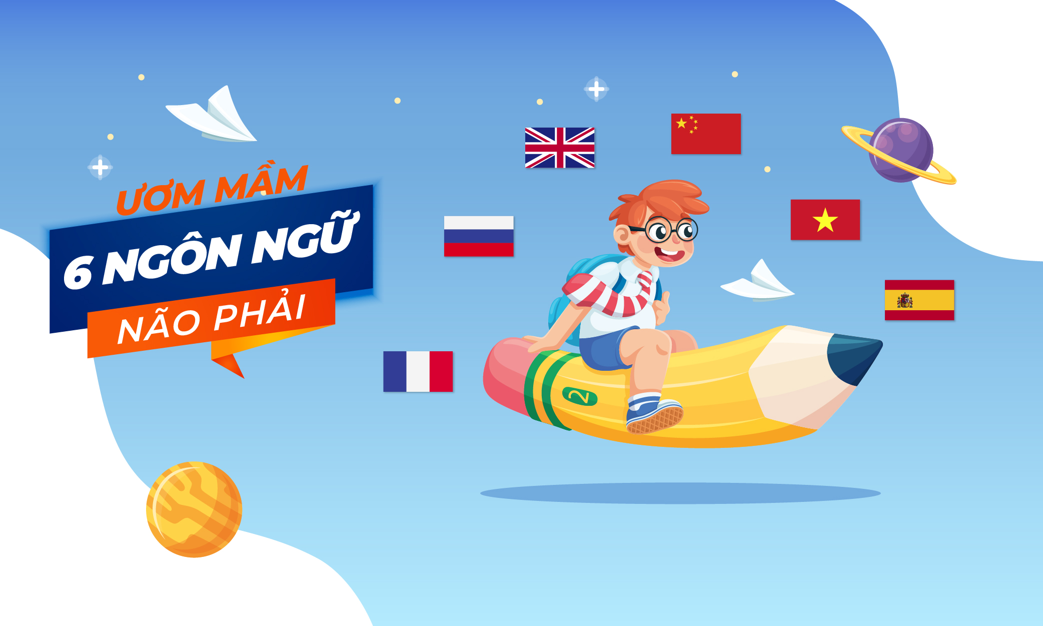 Ươm Mầm 6 Ngôn Ngữ Não Phải